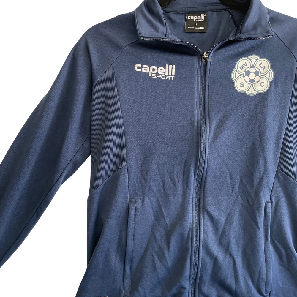 Capelli Sport Women's Uptown Training Jacket Navy White Soccer Full Zip‎ Small